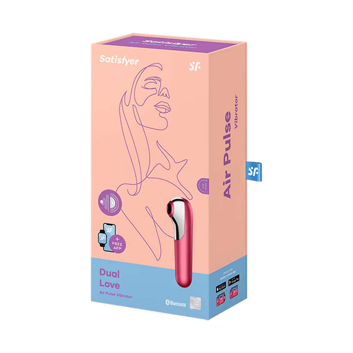 Succionador y Vibrador de Clitoris Dual Love de Satisfyer Flameantes