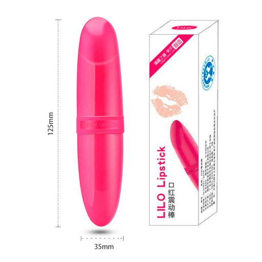 Bala Vibradora Lipstick Lilo Lapiz Labial Flameantes