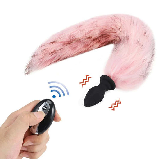 Cola de Zorro con Plug Anal Vibrador Pepe Flameantes