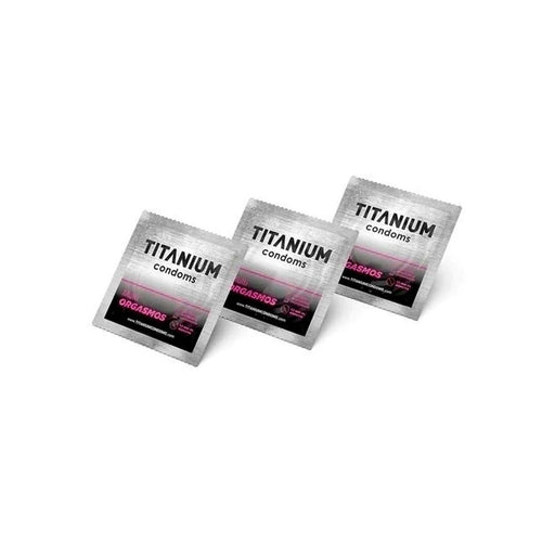 Condones Titanium Multiorgasmos x3 Flameantes