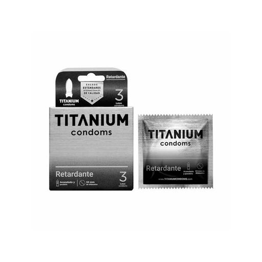 Condones Titanium Retardantes x3 Flameantes