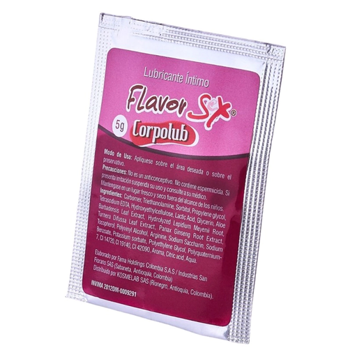 Dilatador Anal Corpolub Sachet 5gr Flavor Sx Flameantes