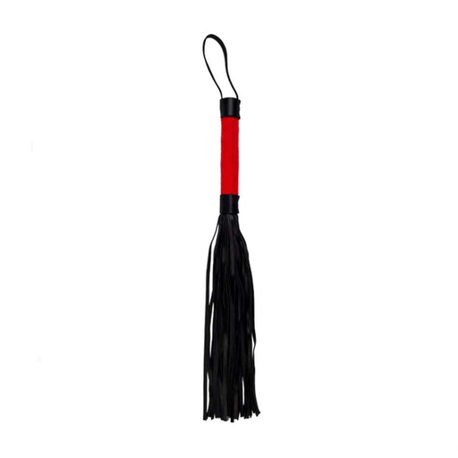Látigo BDSM Negro con Rojo Flameantes