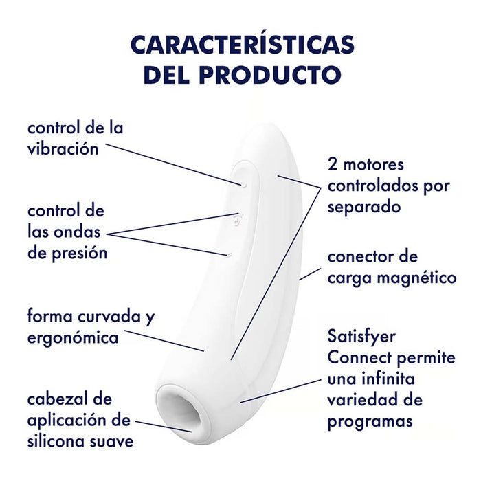 SUCCIONADOR DE CLITORIS SATISFYER CURVY 1+