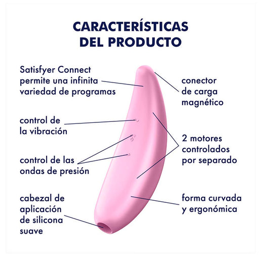 Succionador de CLitoris Satisfyer Curvy 3+ Flameantes
