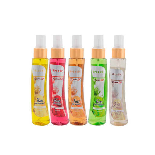 Splash con Feromonas para Mujer 120ml de Flavor Sex Flameantes