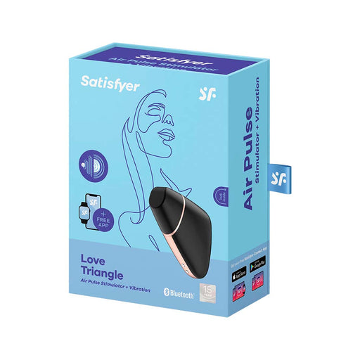 Succionador y Vibrador de Clitoris Love Triangle de Satisfyer Flameantes
